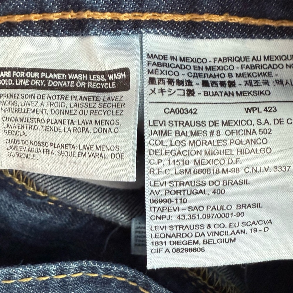 Levi's 505 dark wash 2014 mens jeans straight leg 32x32 -Excellent condition! - Picture 14 of 16